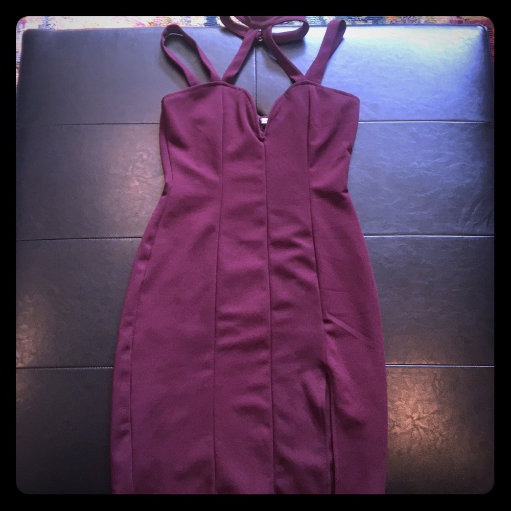 Maroon Evening Dress